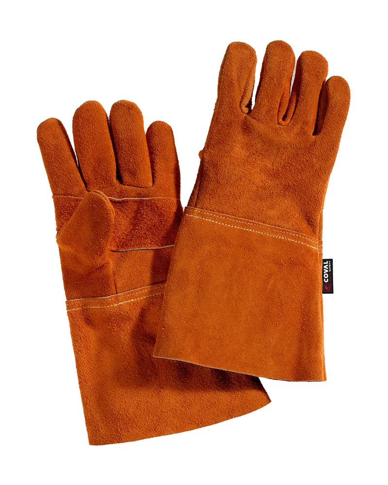 Guanti professionali da saldatura a filo 42VB/15 in pelle, ideali per lavori di precisione con protezione e comfort elevati