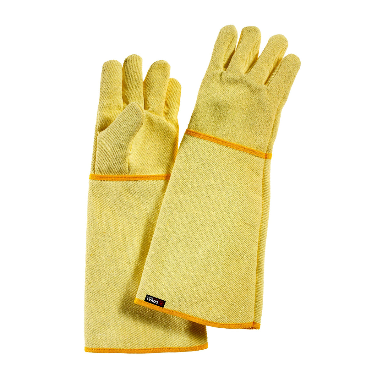 Guanti anticalore Hotworks modello S5TK/28 in fibra aramidica rinforzata, lunghi 48 cm, resistenti al calore e ideali per la protezione in ambienti ad alta temperatura.